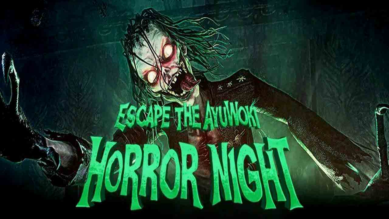 Escape the Ayuwoki: Horror Night Banner